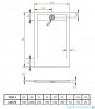 Radaway Teos F brodzik 180x70cm biały HTF18070-04